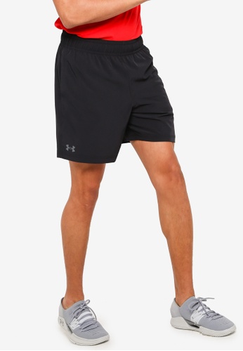 Under Armour black Woven 7" Shorts 14518AA3068AC7GS_1
