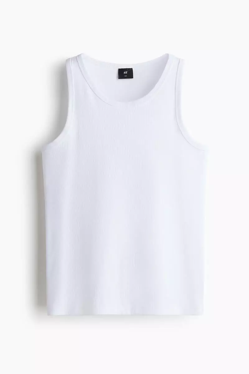 Slim Fit Ribbed vest top
