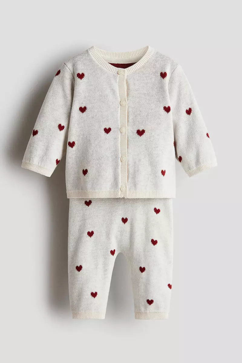 2-piece fine-knit set