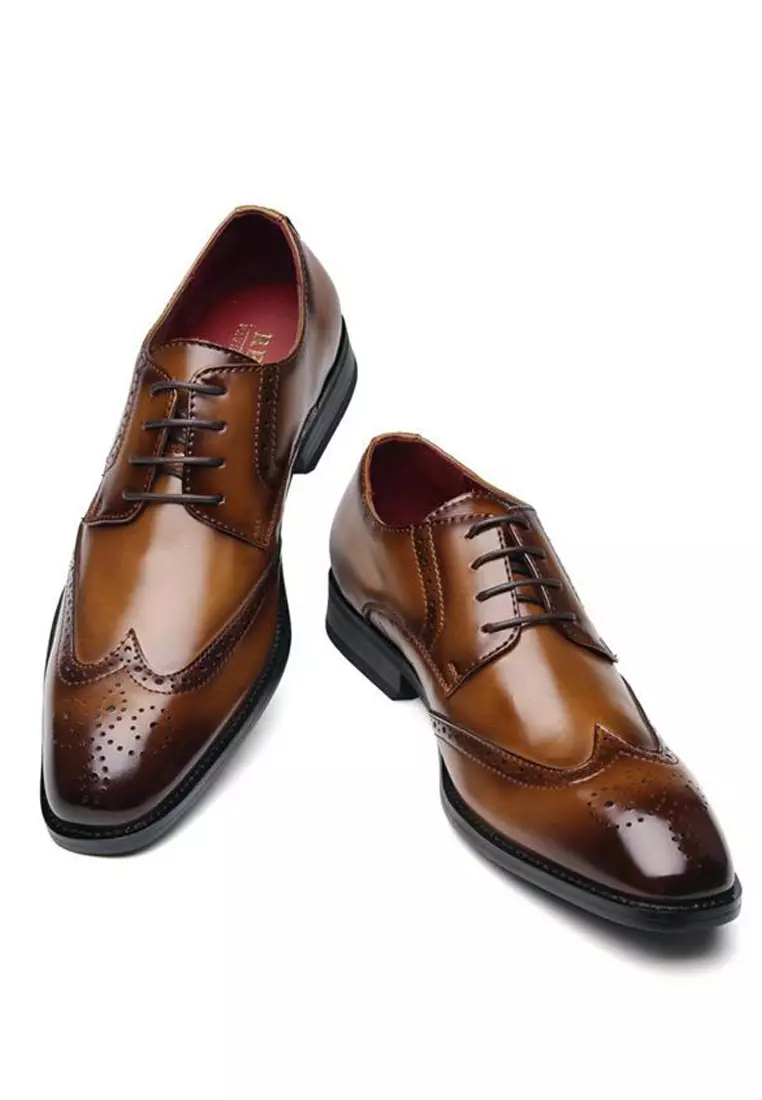 真皮復古擦色牛津鞋3210-6