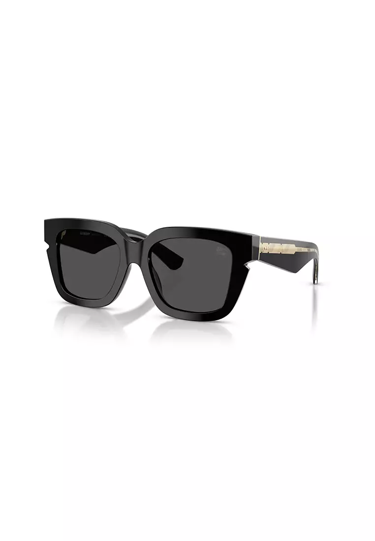 Women's Square Frame Black Acetate Sunglasses - BE4453