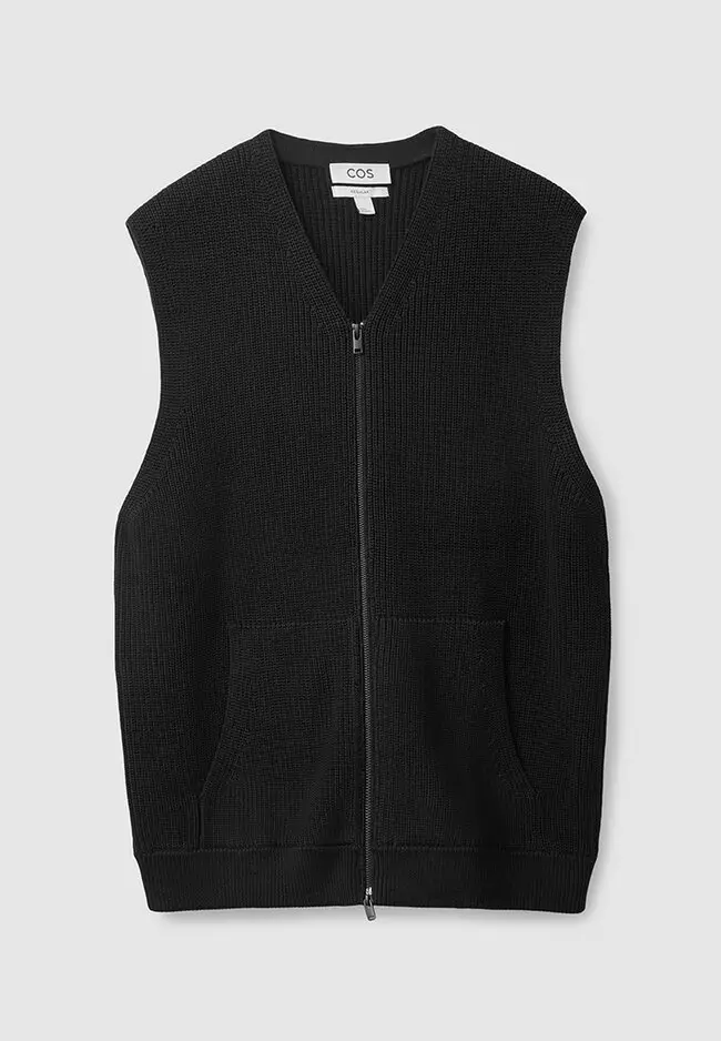 Buy COS Knitted Zip-Up Gilet 2024 Online | ZALORA Philippines