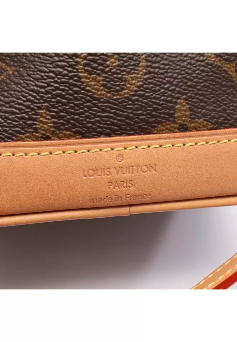 Pre-Loved Louis Vuitton Nano Noe monogram Handbag PVC leather Brown 2WAY