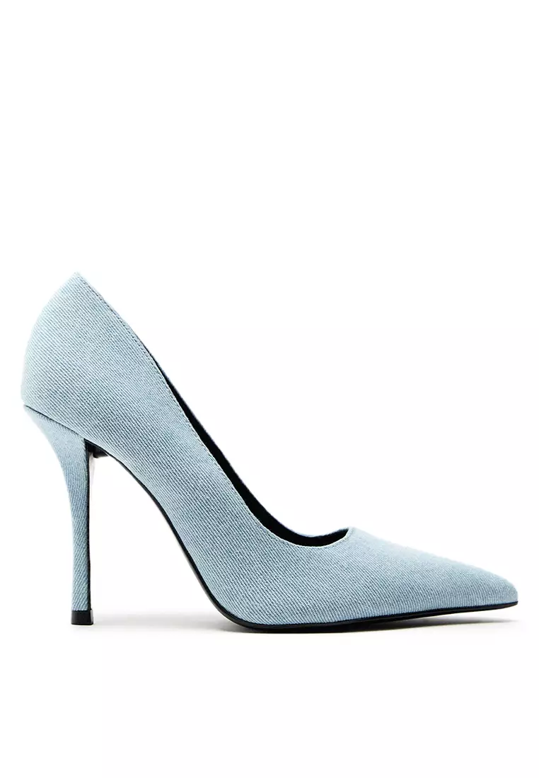 Denim high heel shoes online