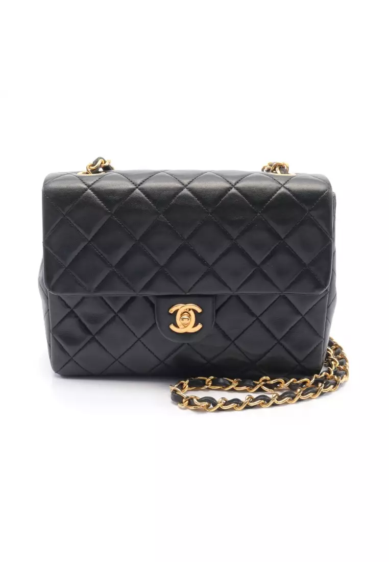 Chanel Black Quilted Lambskin Mini Flap Bag With CC Gold And Heart Shape  Metal Brushed Gold Hardware, 2022 Available For Immediate Sale At Sotheby's