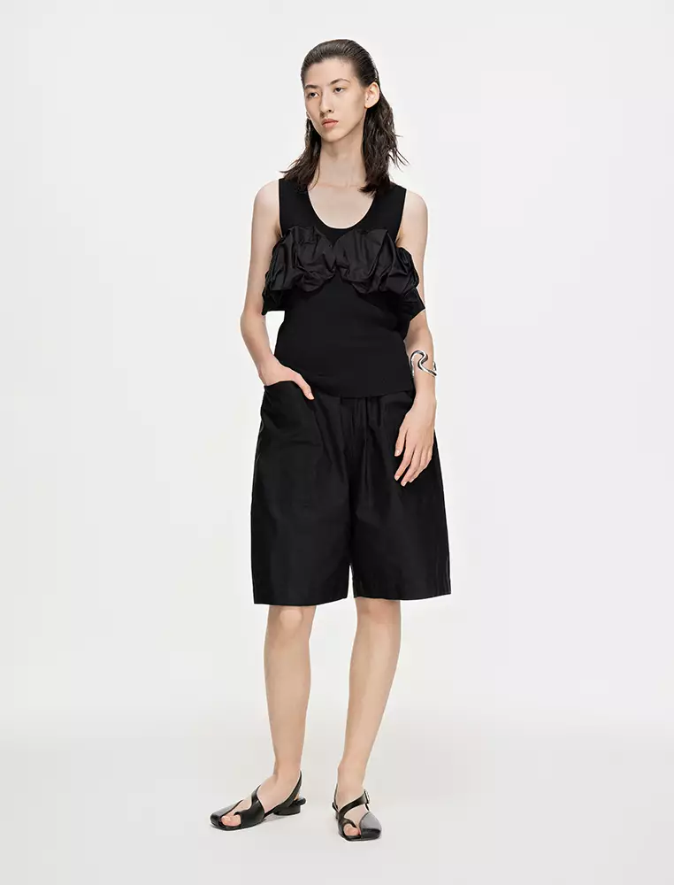 Eco-Friendly Stretch Yarn Fitted Everyday Casual Knit Vest