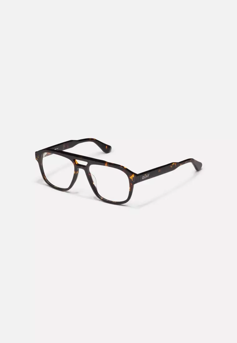 QUAY Spin Off Optical Eyeglasses - Dark Tort