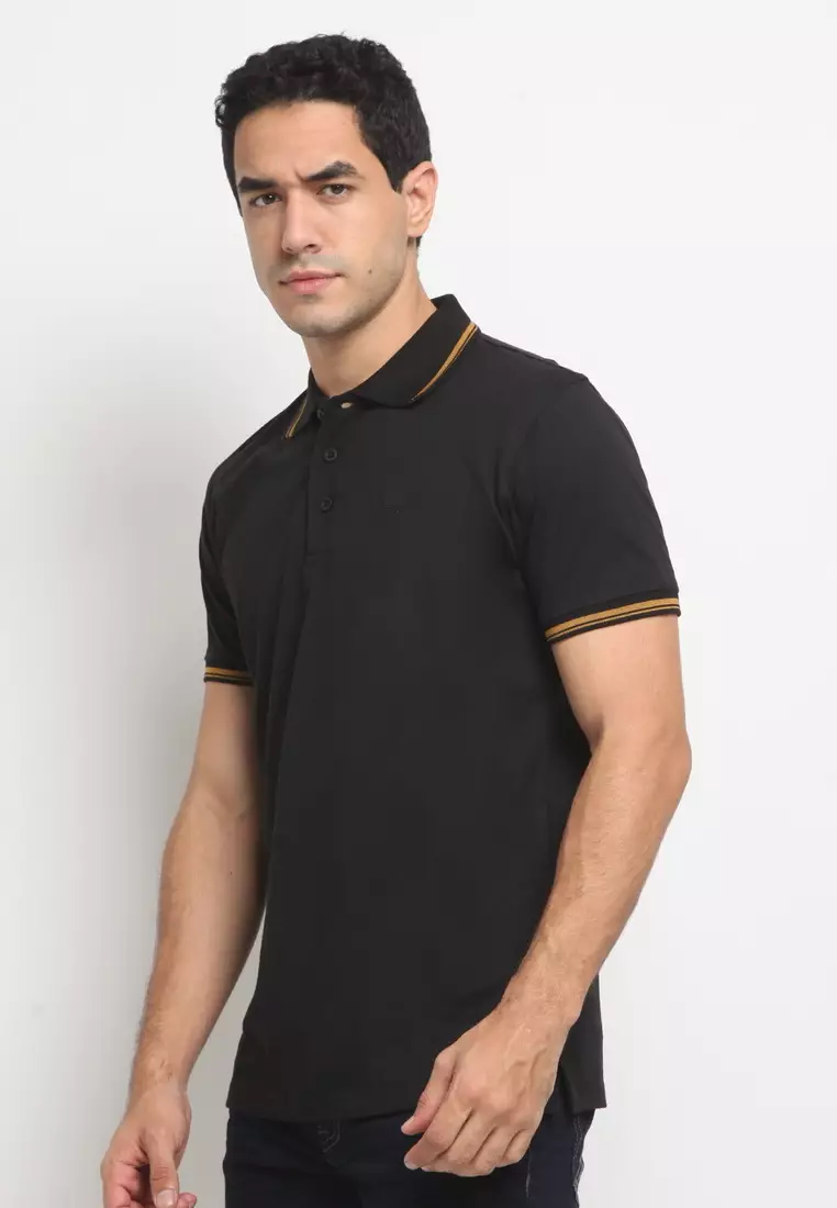 POLICE Polo Shirt Krah Stripes Pria 207200231