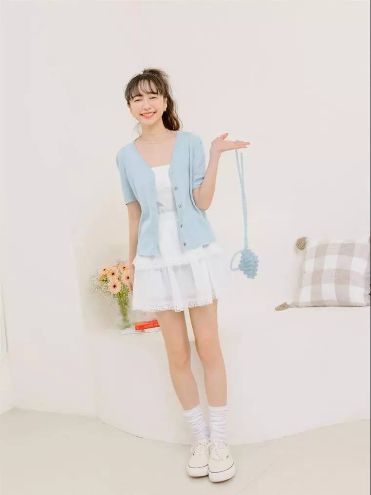 White small cardigan hot sale