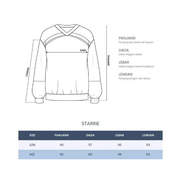 Sweater Wanita Starie Offwhite Navy