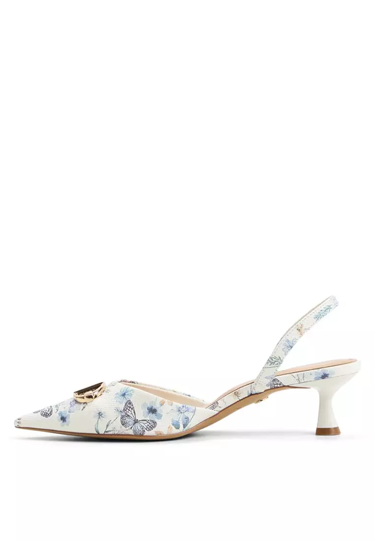 Delicate Slingback Kitten Heels