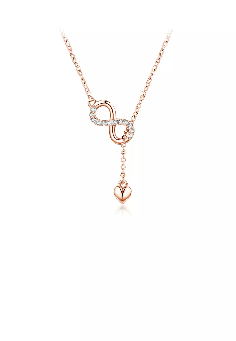 White gold infinity pendant store