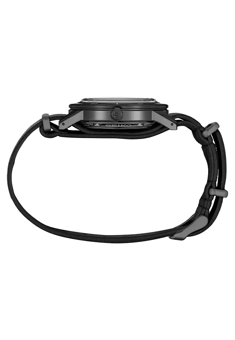 Seiko SRPH95J1 - Jam Tangan Automatic Pria - Black - Leather Strap