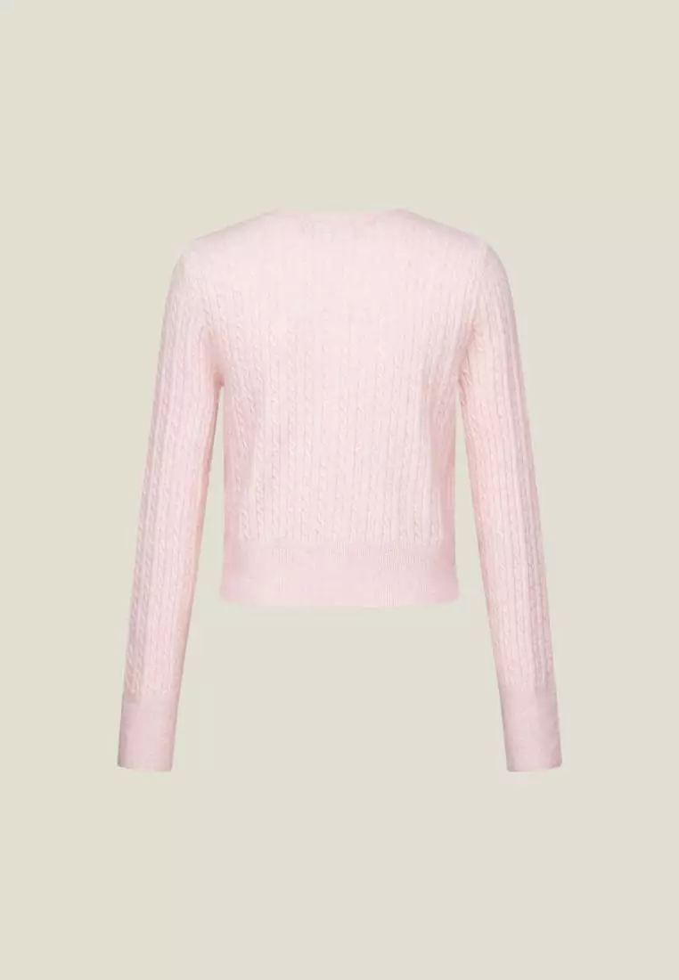 G2000 Cable Cropped Cardigan