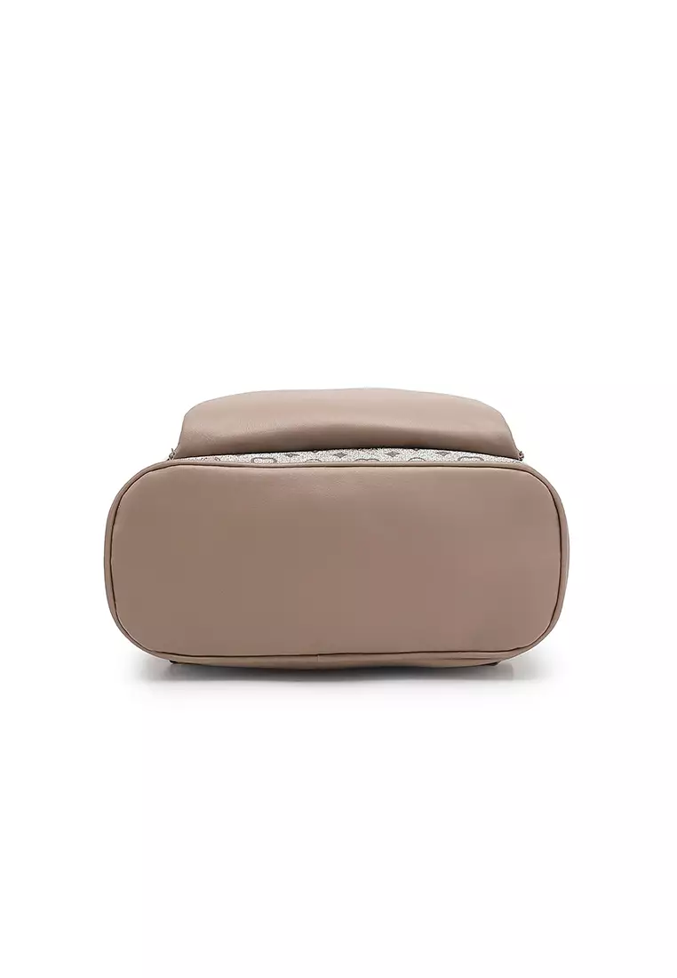 Women's Monogram Mini Backpack - Beige
