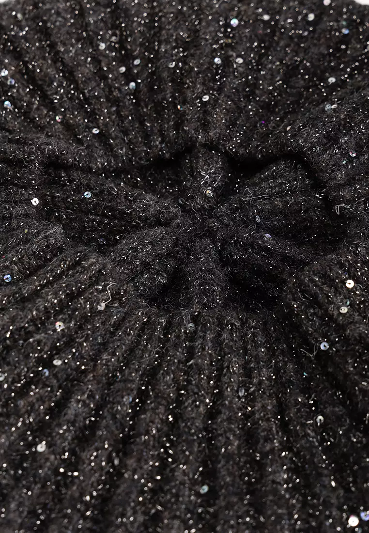 帽子 GLITTER KNIT BERET Ameri（アメリ）の「GLITTER KNIT BERET（ハンチング/ベレー帽