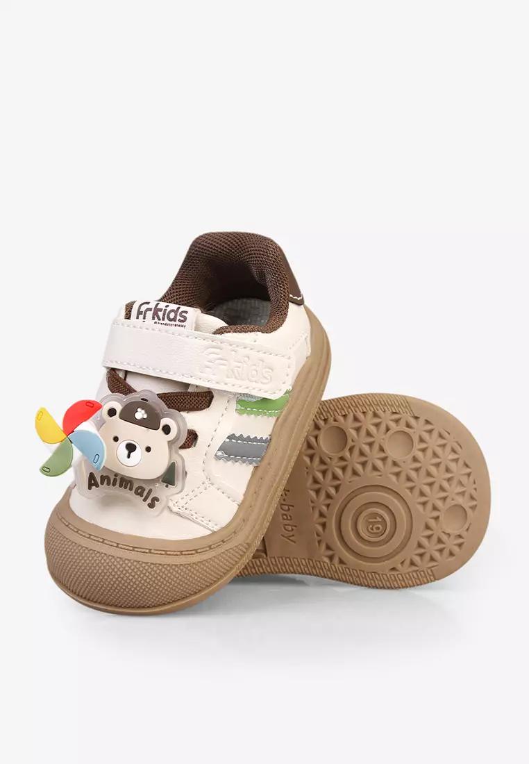 Sepatu Sneakers Tali Anak Bayi Pre Walker Baby Unisex A.Smith in Mocca