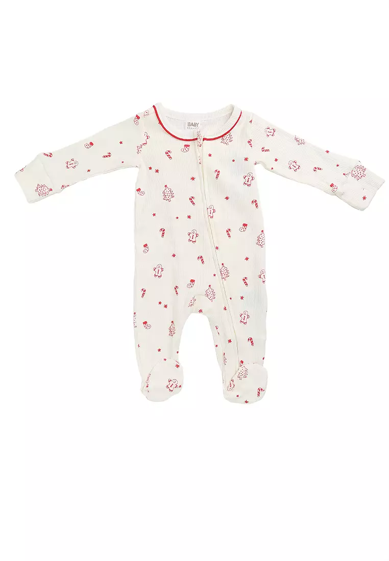 Organic Pointelle Zip Romper