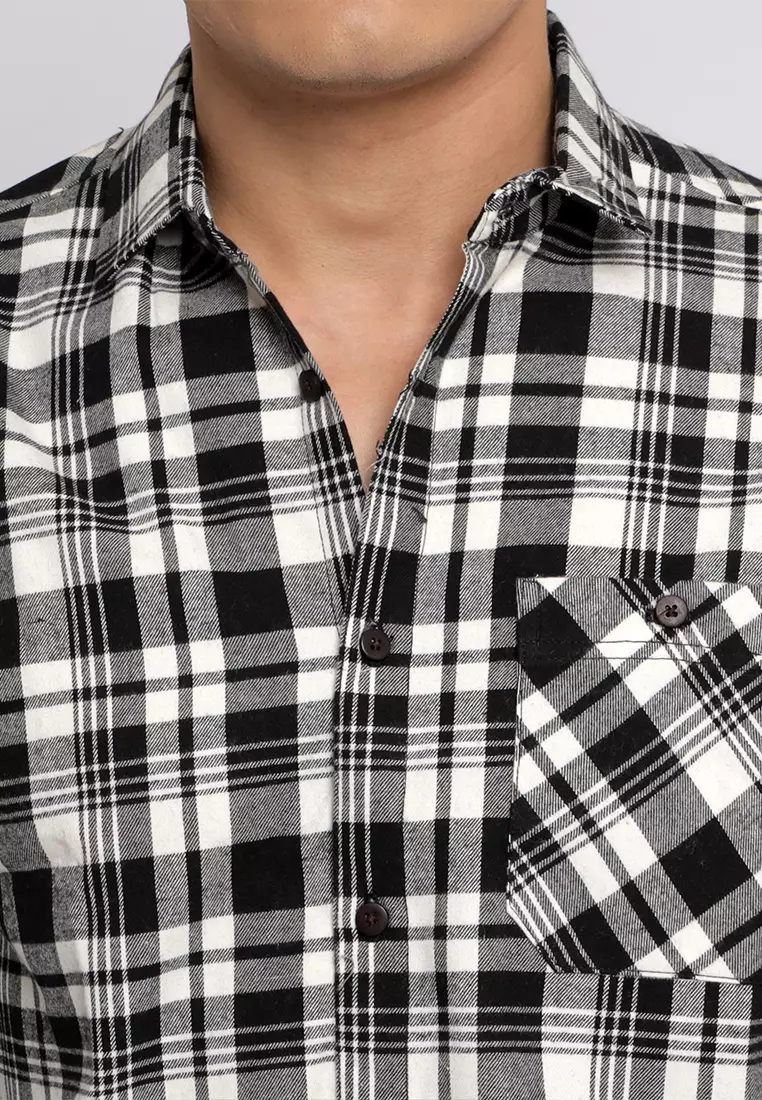 Simple Perfect Kemeja Pria Flanel Lengan Panjang Premium | Flanel Casual Shirt 7746