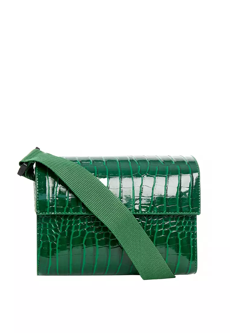 Green cross over online bag