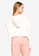 MISSGUIDED white Casual Cropped Hoodie 7305BAA2110285GS_2