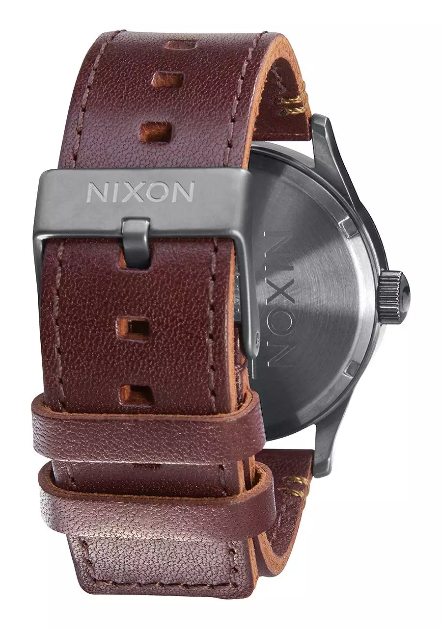 SENTRY LEATHER GUNMETAL/DEEP BURGUNDY