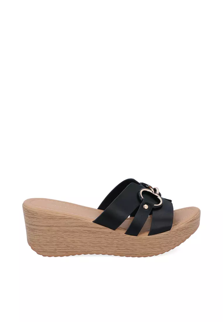 Discount on Carlo Rino  shoes - SKU: Black Martha Wedges