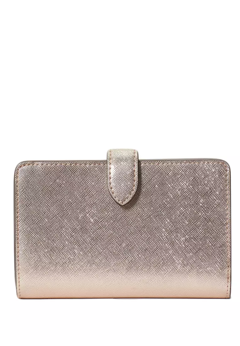 Buy Kate Spade Kate Spade Glimmer Metallic Saffiano Medium Compact ...