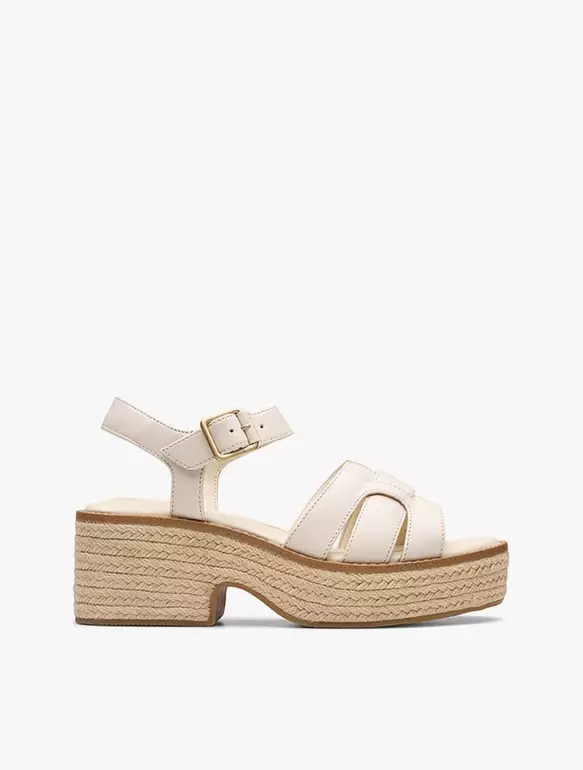 Clarks Coledale Strap Cream Leather
