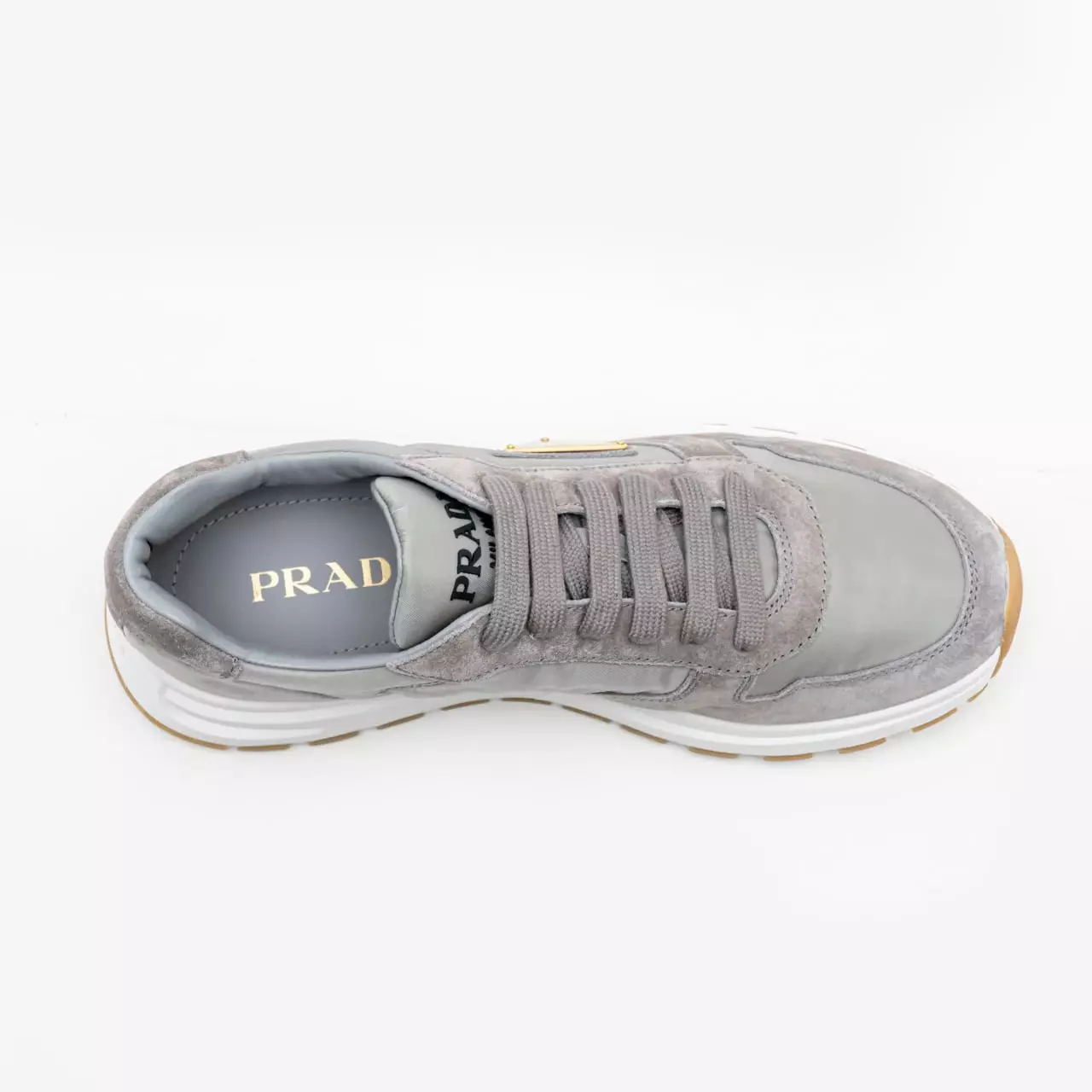 Prax 01 Re-Nylon and Suede Sneakers Steel Gray
