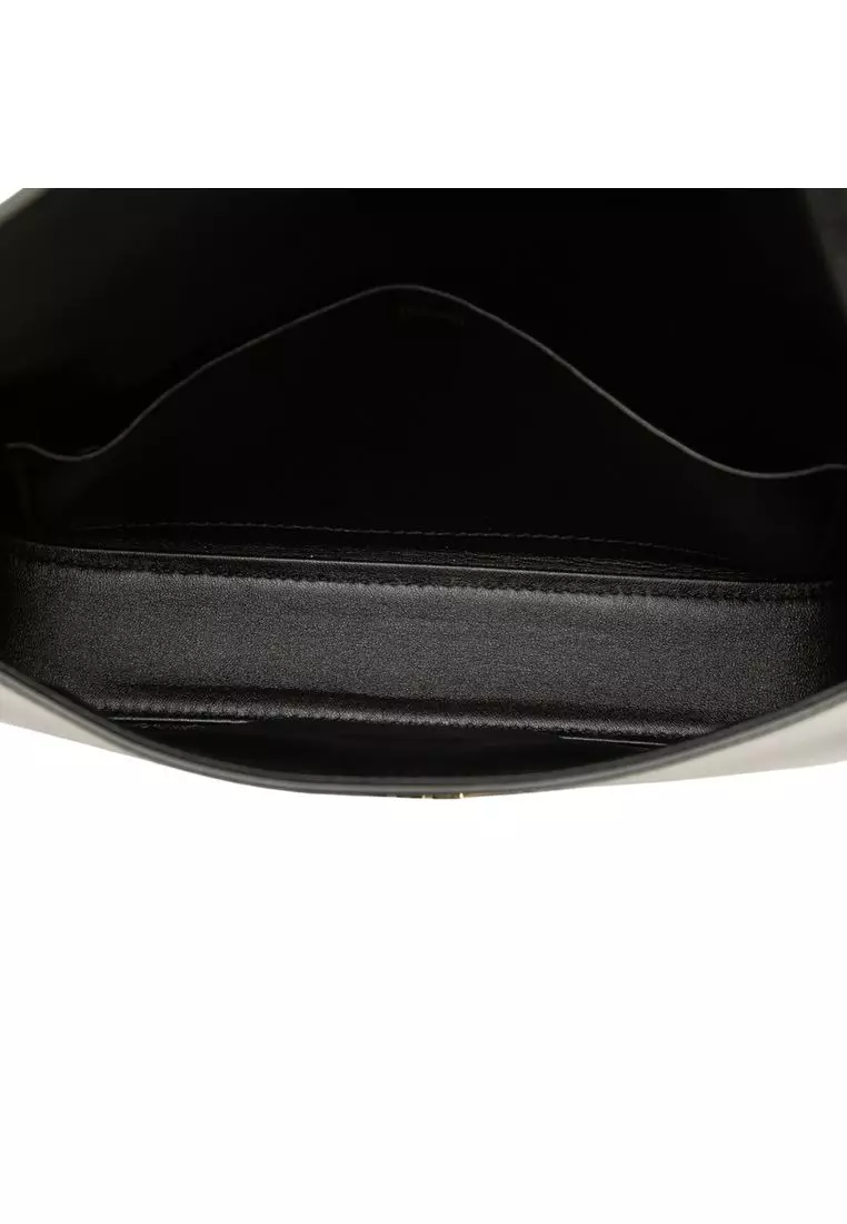 Pre-Loved Celine Shiny Calfskin Triomphe Claude Shoulder Bag