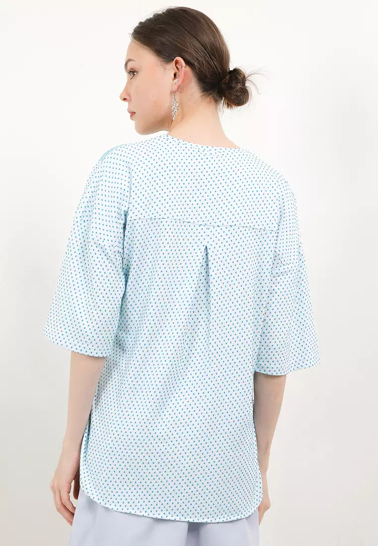 Knitting Dobby Blouse KSC690