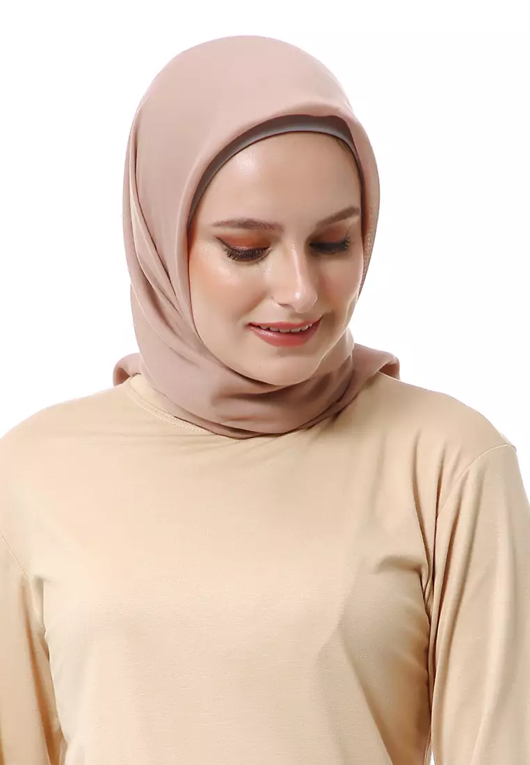 Vierra Jilbab Segiempat Paris Polos Premium Best Style - Soft Milo