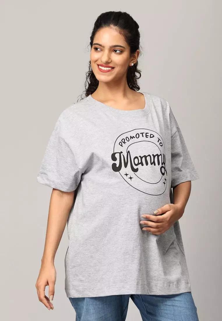 Promoted To Mummy Oversized Mumma T-shirt