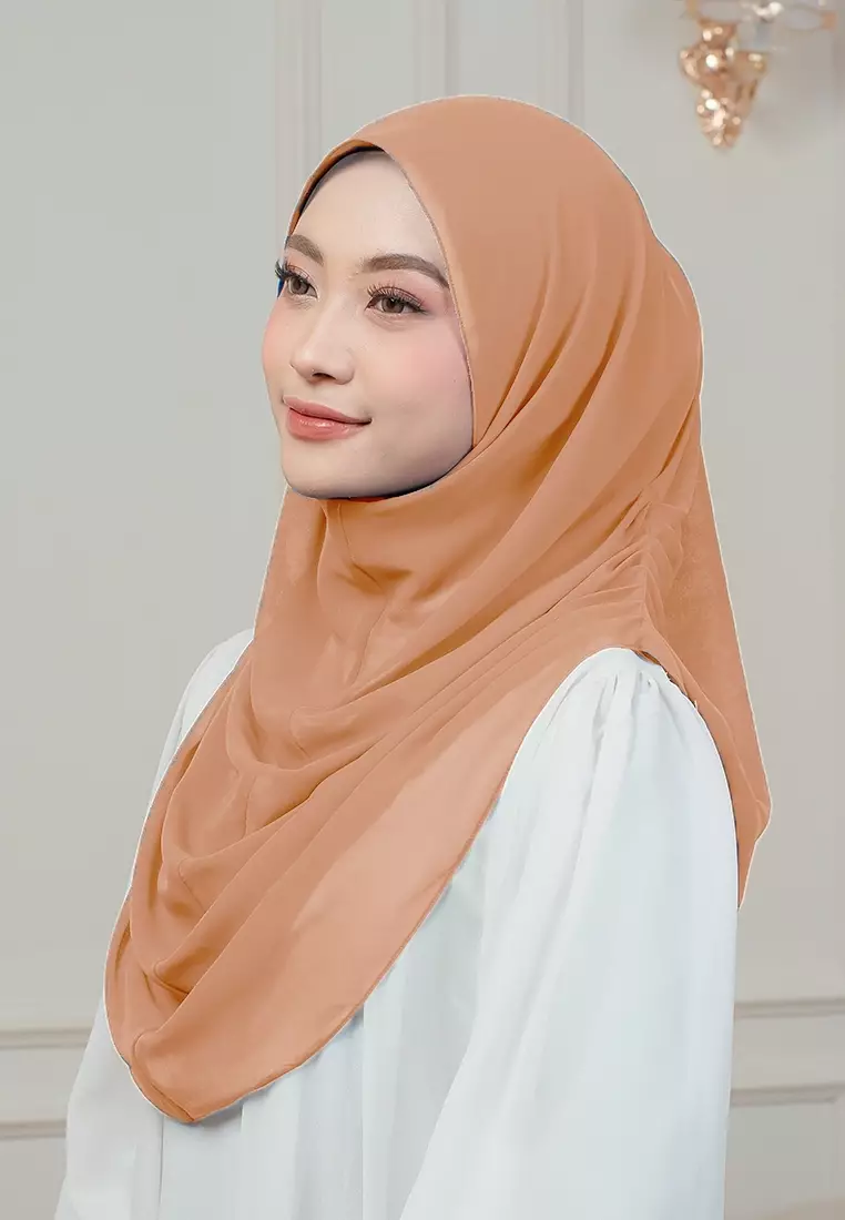 HIJAB INSTAN AURORA - DUSTY ORANGE