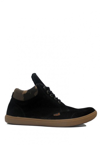 D-Island Shoes Kets High Loafers Simple Suede Black