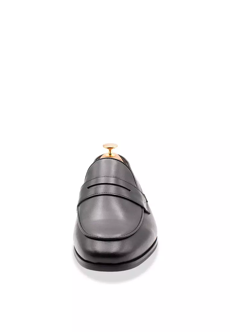Olavarria Black Blake Stitch Penny Loafer
