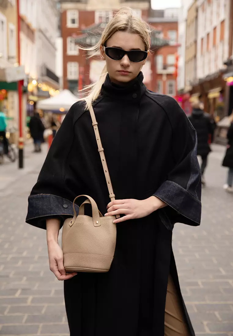 [Online Exclusive] JULIANA Mini Bucket Bag - Milkshake Latte