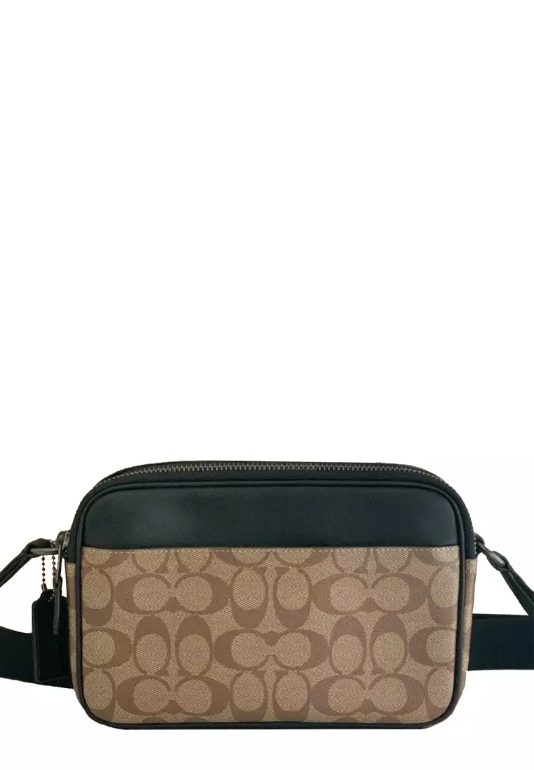 Coach Graham Crossbody Bag In Signature Canvas in Khaki C4149