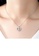 Glamorousky white Fashion and Romantic Hollow Heart Pendant with Cubic Zirconia and Necklace 30A04AC303BC29GS_4