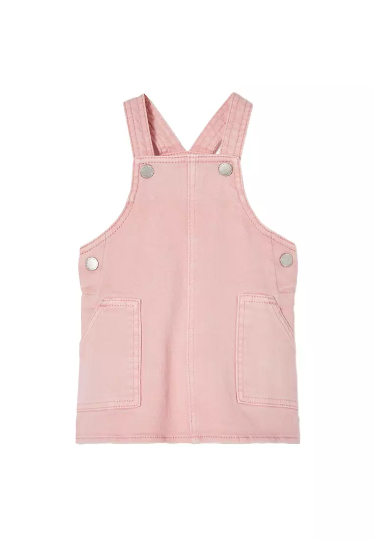 Buy Cotton On Kids Paisley Denim Pinafore Dress 2025 Online | ZALORA ...