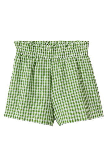 MANGO KIDS green Gingham Check Shorts DA188KA317C97BGS_1