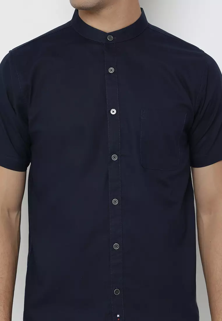 Kemeja Pria Ryusei Sht Men Massaye Navy