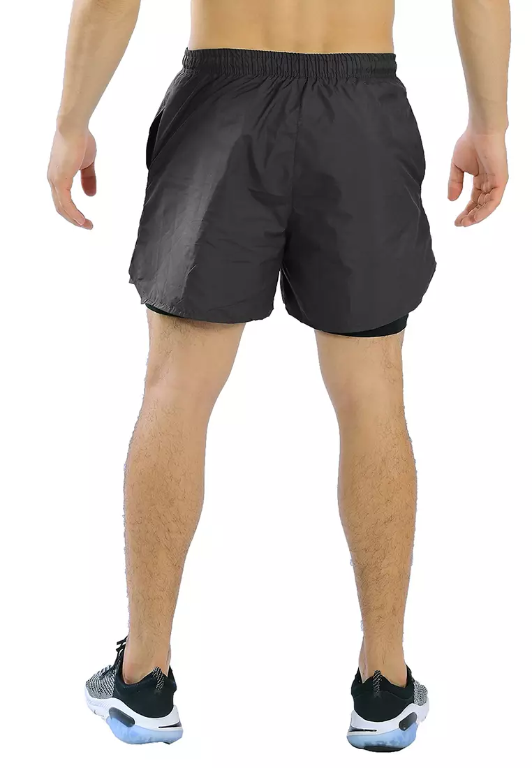 FLEXZONE Sports Short Pants combo Legging Accelerate Series Grey