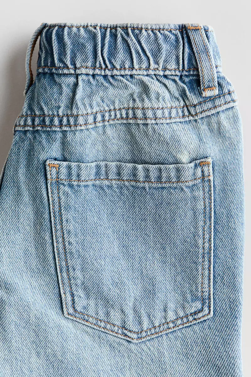 Embroidery-detail denim shorts