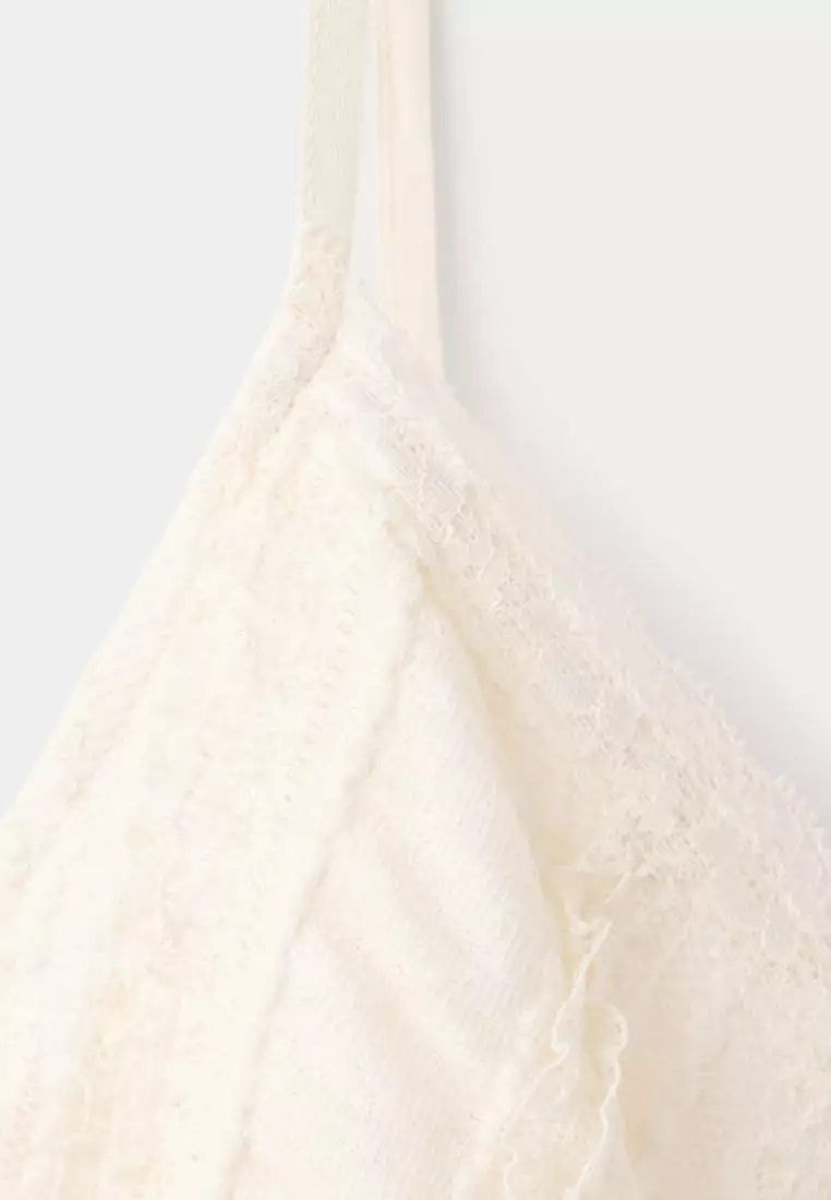 V-Neck Lace Top