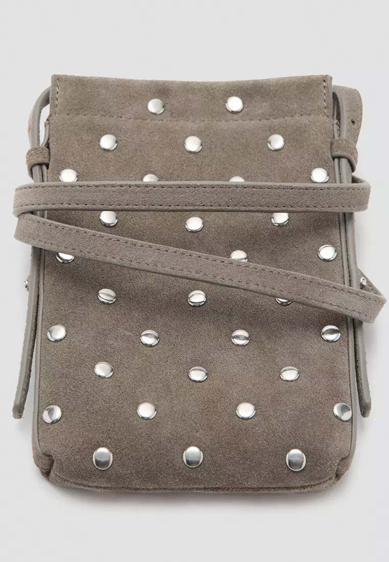 Suede Studded Mobile Case