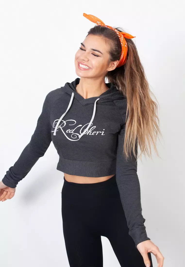 Originals strict/clash trefoil crop hoodie online