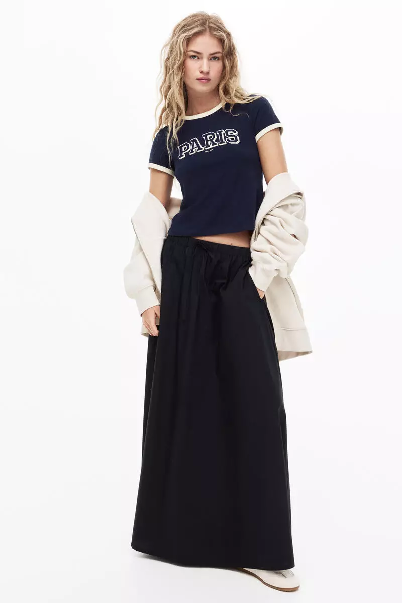 Fitted cotton T-shirt