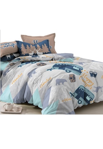 Buy At In At In Ava Ace Fitted Sheet Set Happy Camper Online Zalora Malaysia